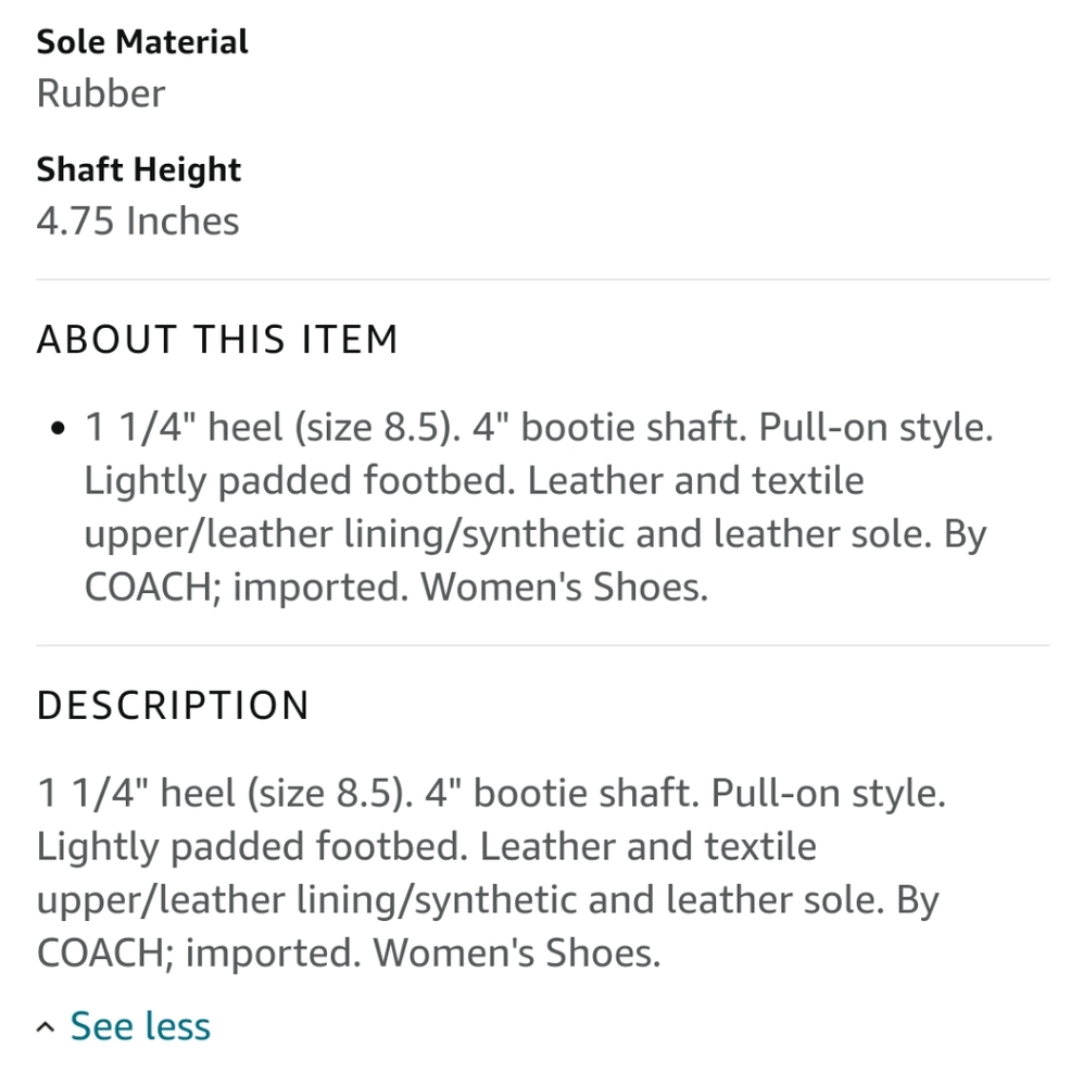 Coach Patchwork Booties NIB - Picture 6 of 6